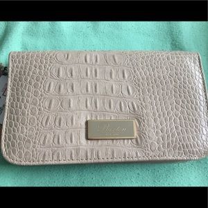 NWT Buxton Beige Wallet With Strap